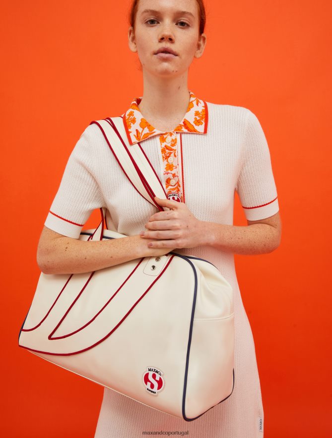 acessório ponto MAX&Co. mulheres bolsa de boliche superga branco B40R641028
