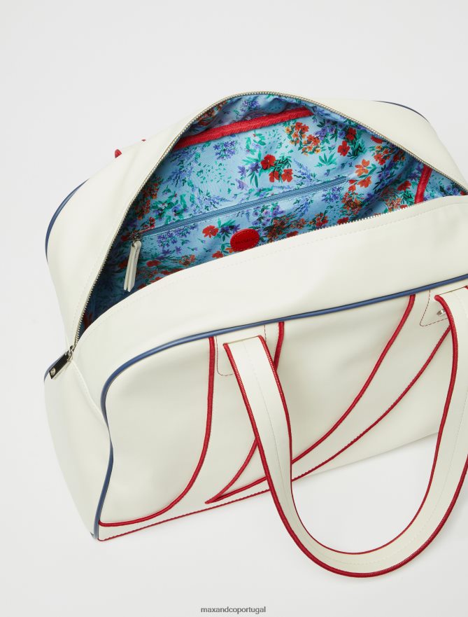 acessório ponto MAX&Co. mulheres bolsa de boliche superga branco B40R641028