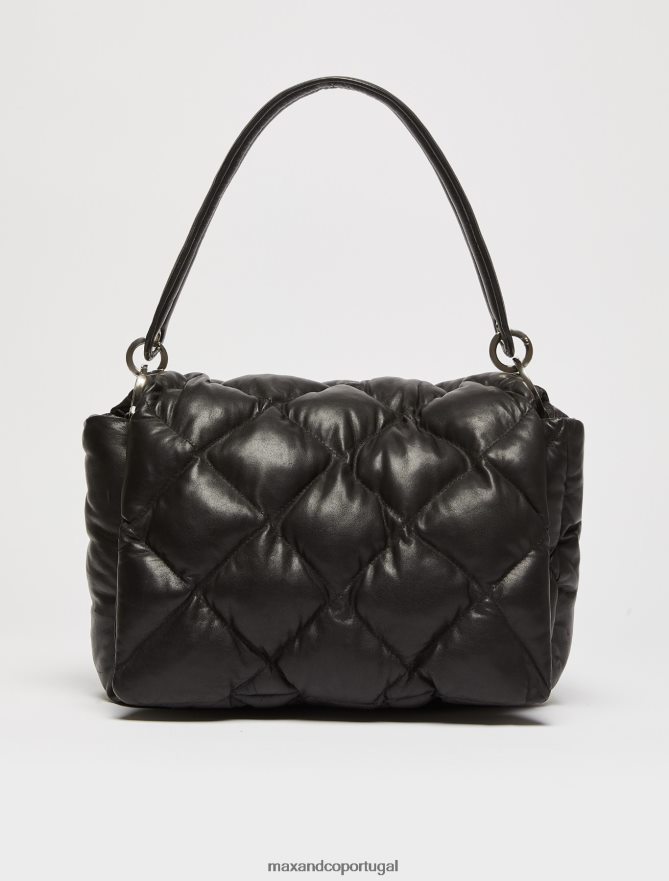 acessório ponto MAX&Co. mulheres bolsa de couro napa acolchoada preto B40R641029