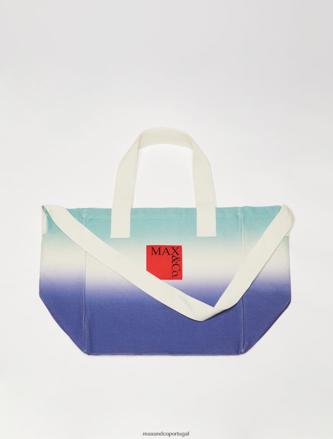 acessório ponto MAX&Co. mulheres bolsa grande de lona centáurea azul B40R641018