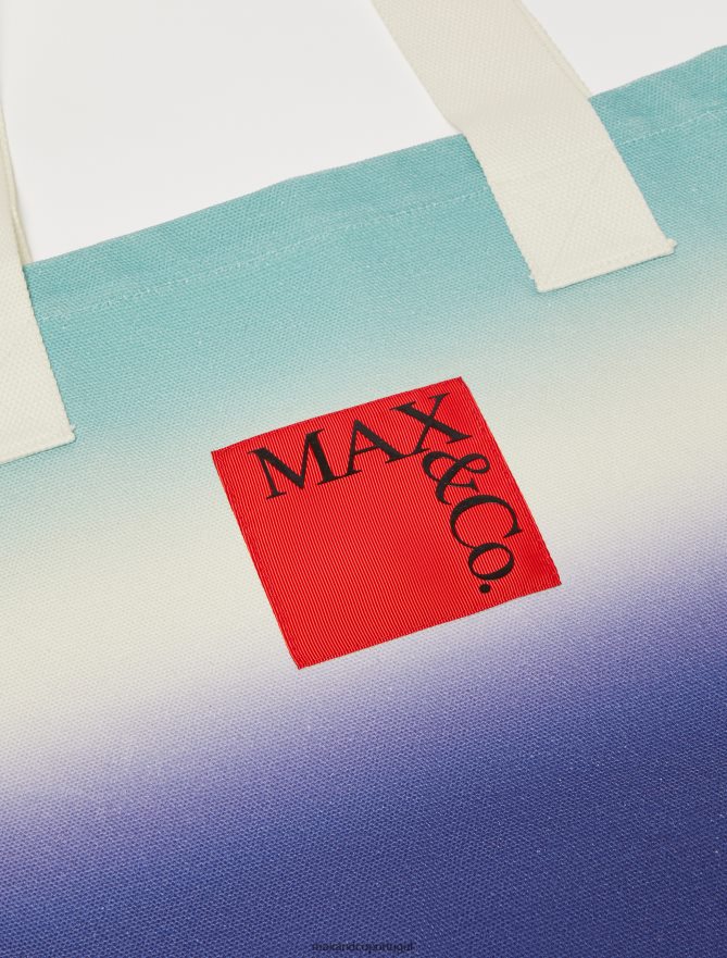 acessório ponto MAX&Co. mulheres bolsa grande de lona centáurea azul B40R641018