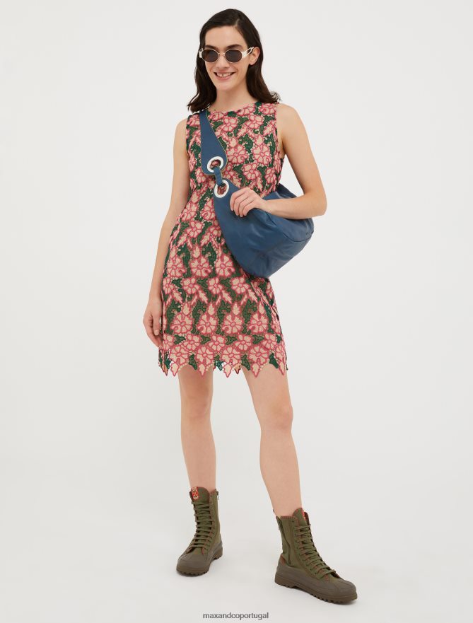 acessório ponto MAX&Co. mulheres bolsa maxi em couro napa centáurea azul B40R64990