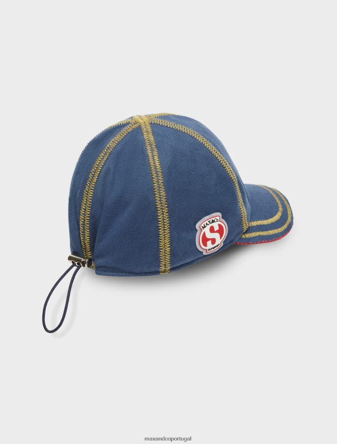 acessório ponto MAX&Co. mulheres boné de beisebol de lona superga azul da meia noite B40R641146