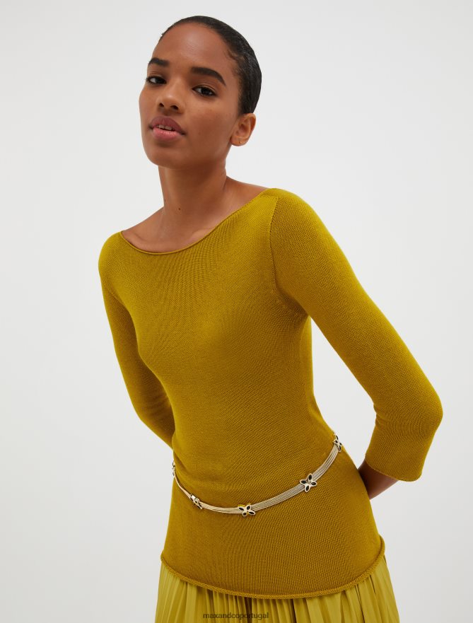 acessório ponto MAX&Co. mulheres cinto de corrente borboleta ouro B40R641076