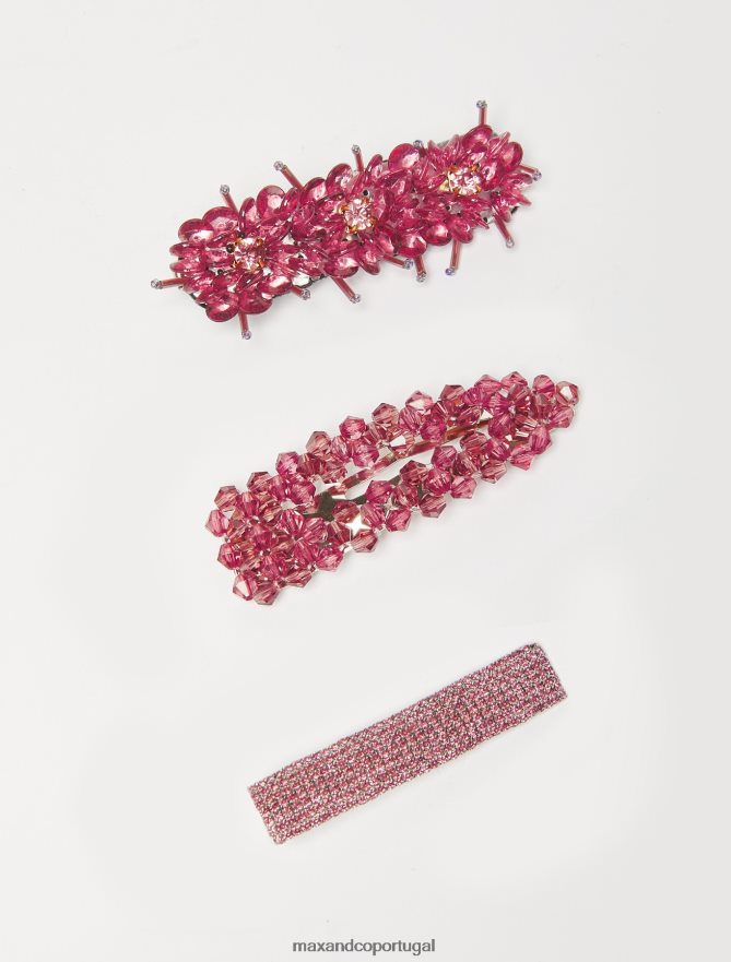 acessório ponto MAX&Co. mulheres conjunto de grampos de cabelo para joalheria lilás B40R641066