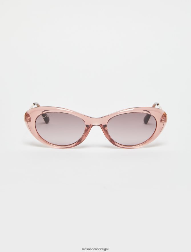 acessório ponto MAX&Co. mulheres óculos ovais tipo gatinho rosa B40R641051