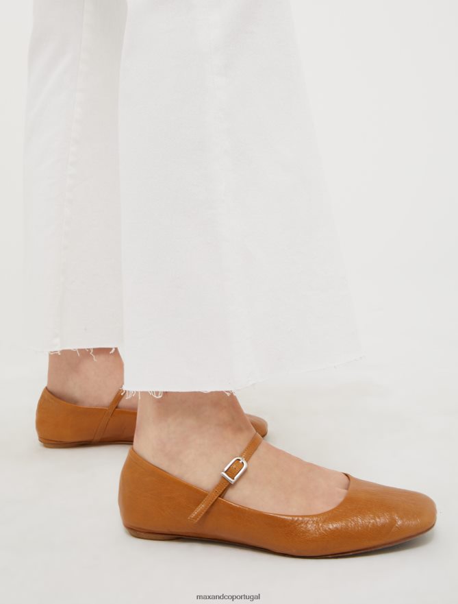 vestuário ponto MAX&Co. mulheres calças de algodão óptica branca B40R64686