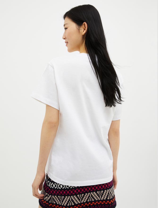 vestuário ponto MAX&Co. mulheres camiseta com estampa de logo branco B40R64559