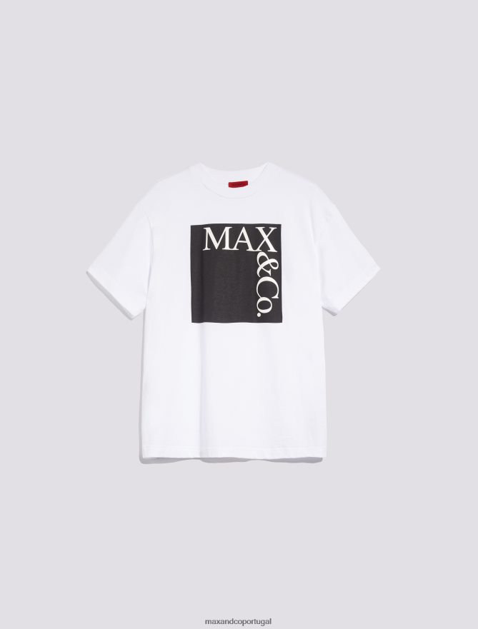 vestuário ponto MAX&Co. mulheres camiseta com estampa de logo preto B40R64555