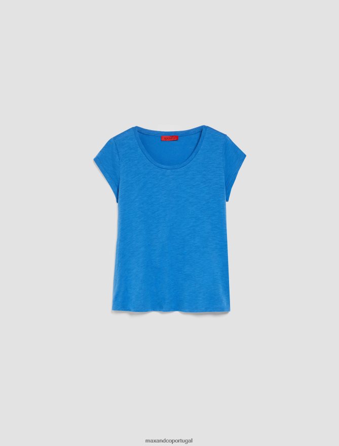 vestuário ponto MAX&Co. mulheres pessoas, lugares, camiseta colorida azul-marinho B40R64579