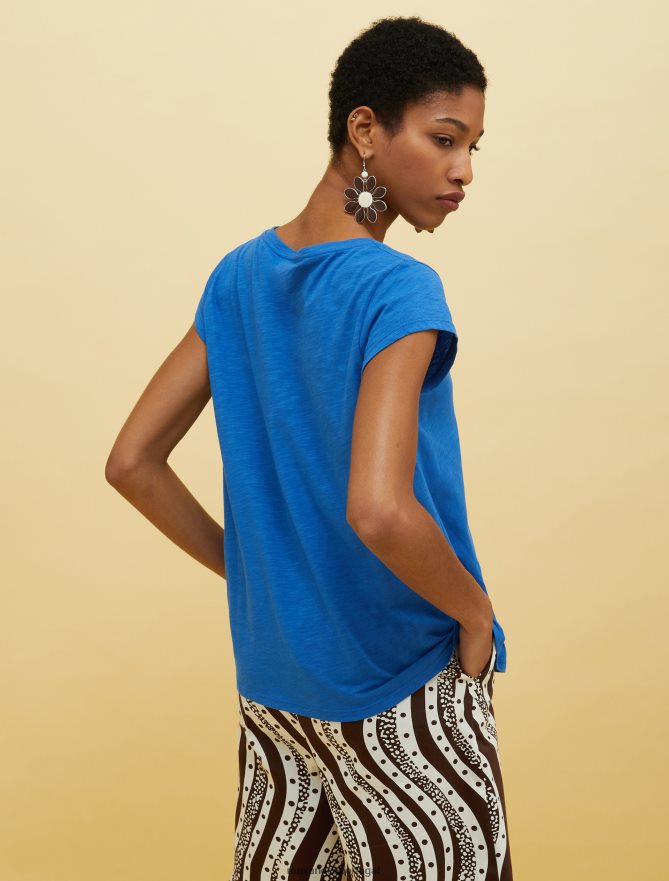 vestuário ponto MAX&Co. mulheres pessoas, lugares, camiseta colorida azul-marinho B40R64579