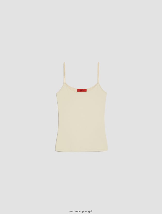 vestuário ponto MAX&Co. mulheres top colete em jersey stretch pó rosa B40R64438