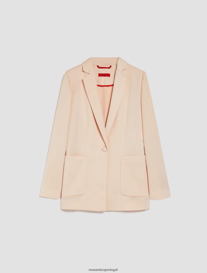 vestuário ponto MAX&Co. mulheres blazer envers-cetim rosa B40R64205