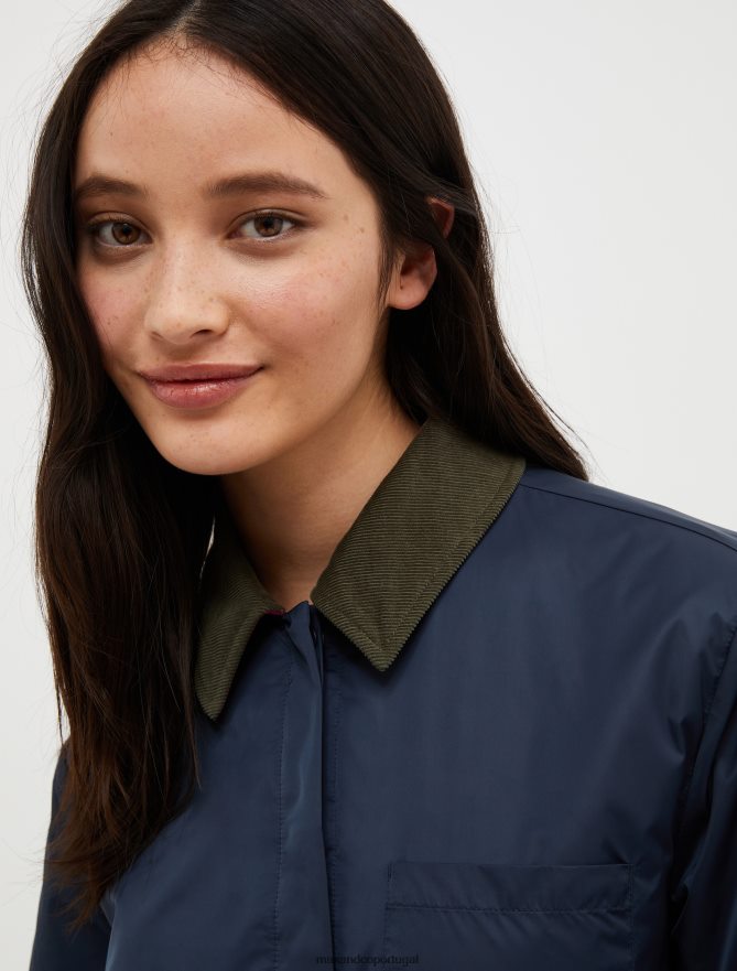 vestuário ponto MAX&Co. mulheres cabana acolchoada azul da meia noite B40R64915