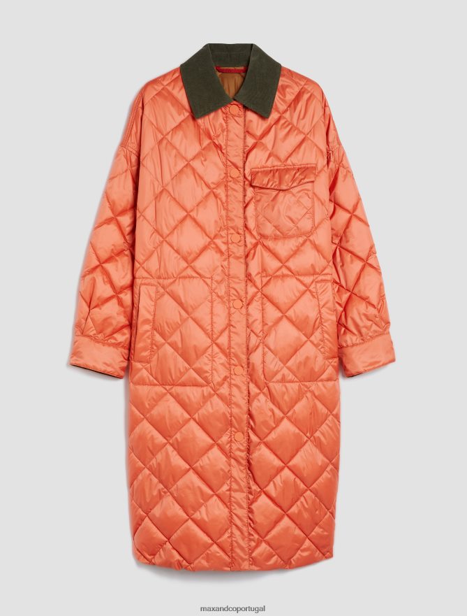 vestuário ponto MAX&Co. mulheres casaco acolchoado reversível terracota B40R64918