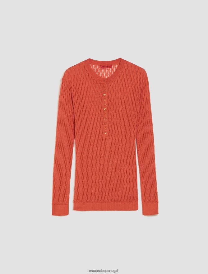 vestuário ponto MAX&Co. mulheres pessoas, lugares, blusa de malha colorida mandarim B40R64322