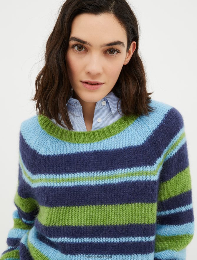 vestuário ponto MAX&Co. mulheres pulôver com mistura de mohair ameixa B40R64415