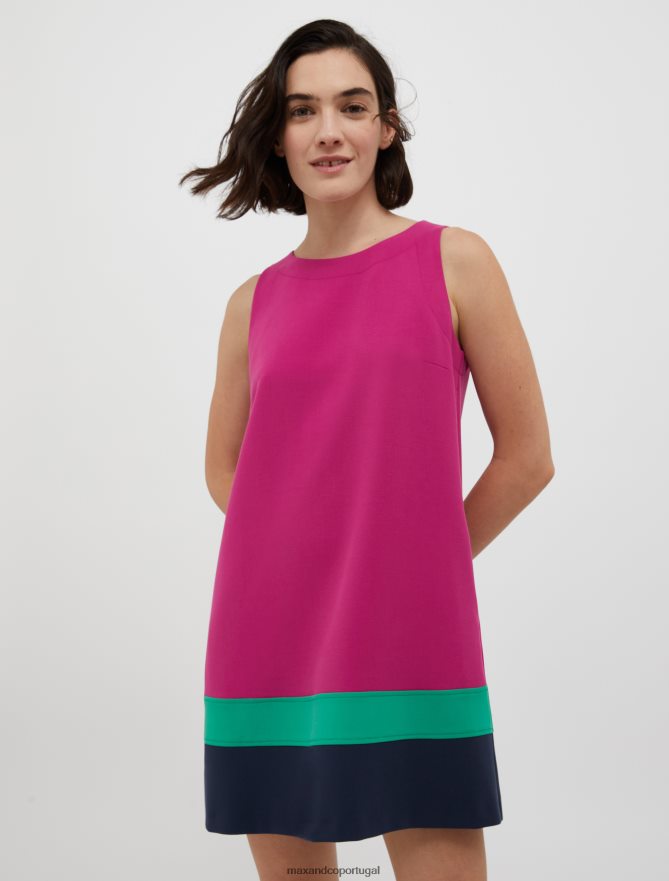 vestuário ponto MAX&Co. mulheres mini vestido de lona elástica fúcsia B40R64117