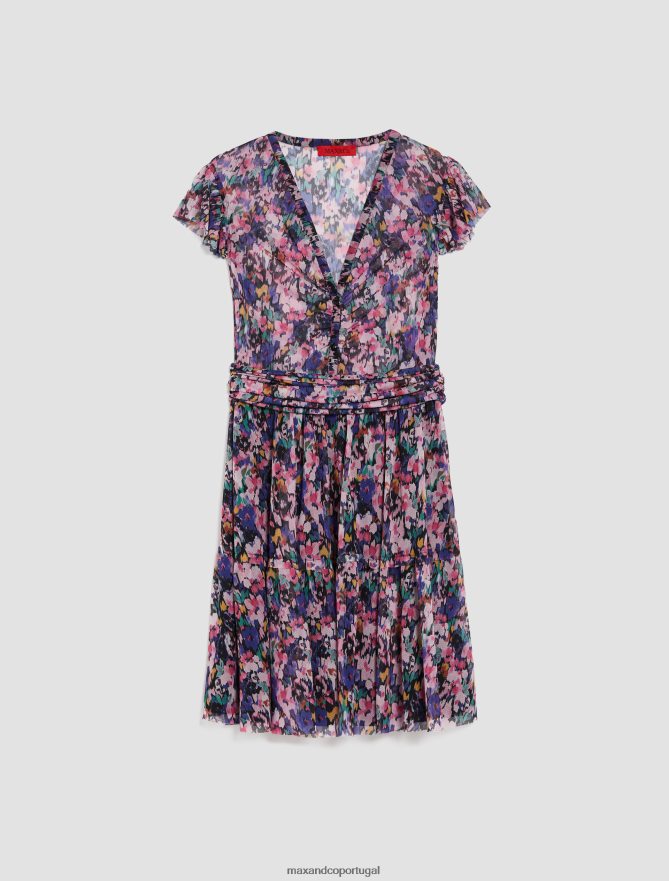 vestuário ponto MAX&Co. mulheres vestido de crepe preto B40R644