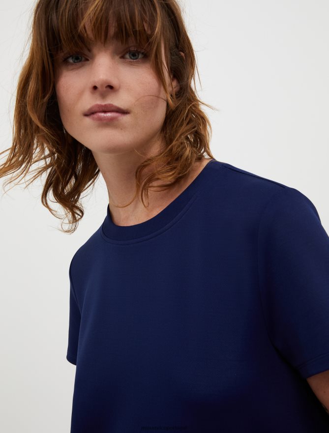 vestuário ponto MAX&Co. mulheres vestido de jersey stretch texturizado porcelana azul B40R64120