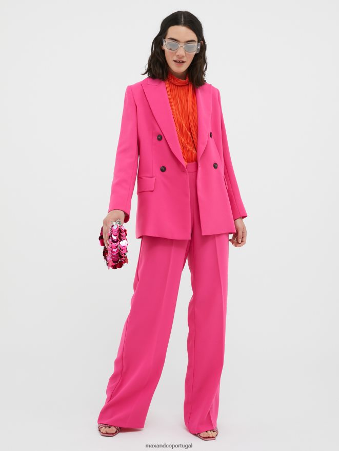 sapato ponto MAX&Co. mulheres sandálias de salto metálico roxo B40R64978