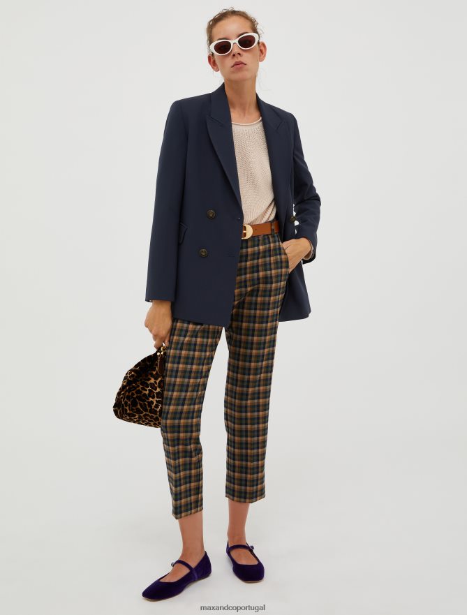 sapato ponto MAX&Co. mulheres sapatilhas de veludo roxo B40R64969