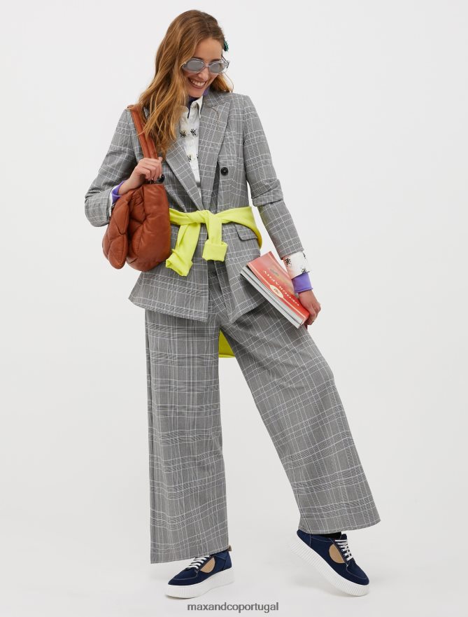 sapato ponto MAX&Co. mulheres tênis plataforma de camurça azul-marinho B40R64980